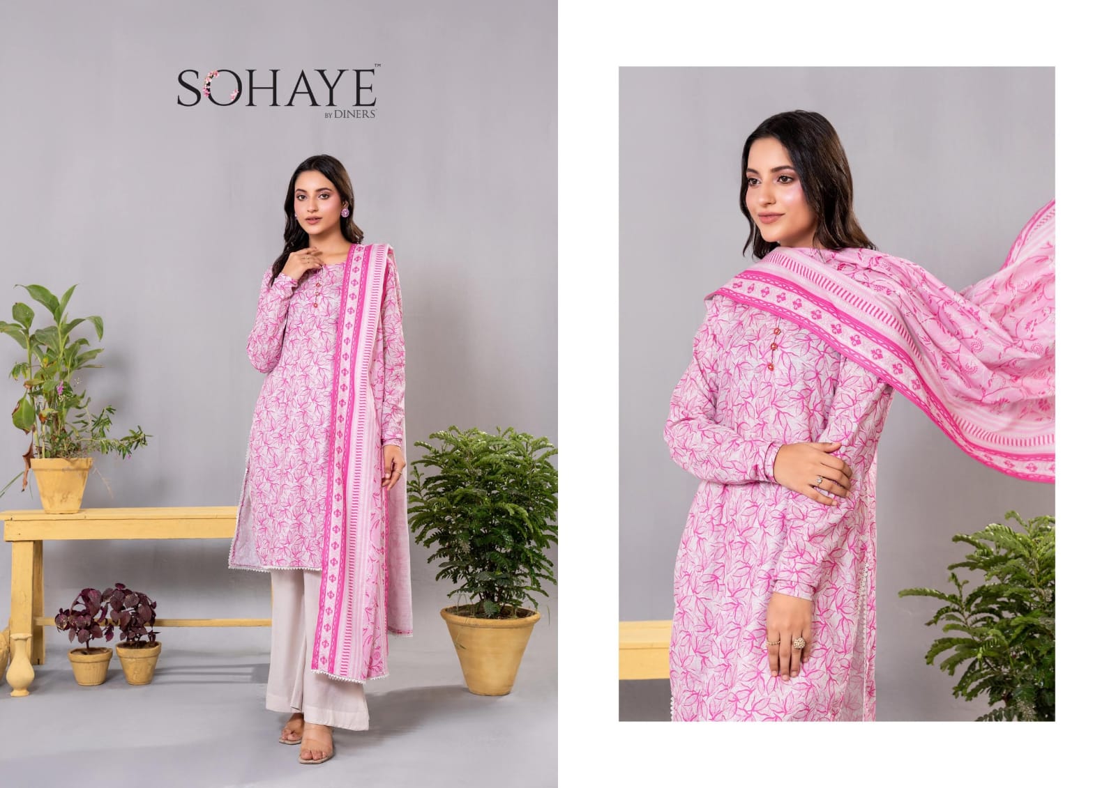 SOHAYE 3pc Unstitched