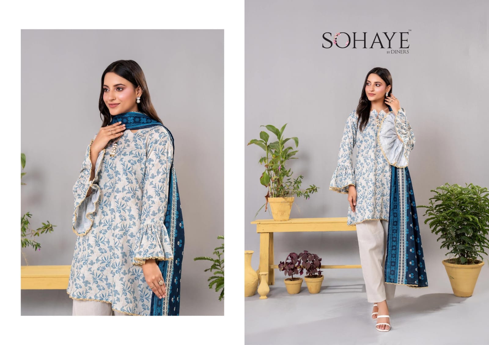 SOHAYE 3pc Unstitched