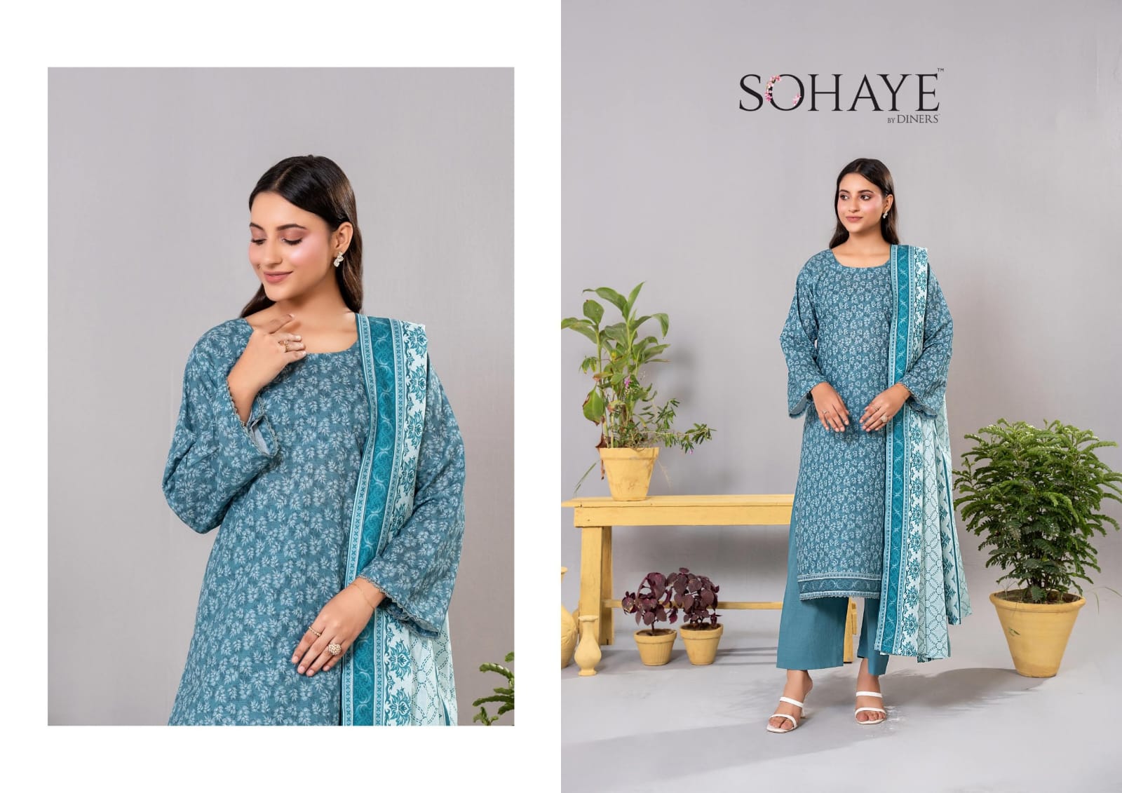SOHAYE 3pc Unstitched